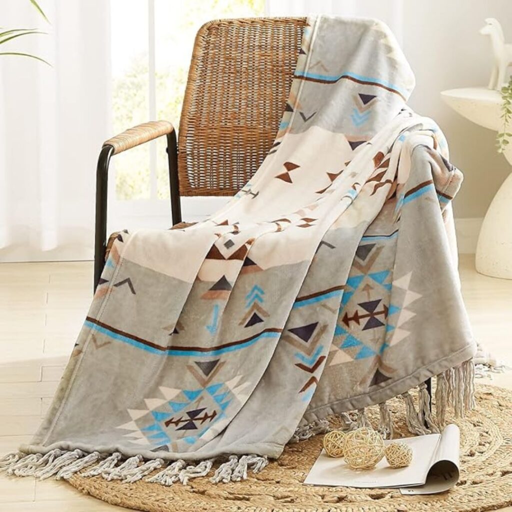 CASAAGUSTO Boho Throw Blanket-B0B9WMCL7T