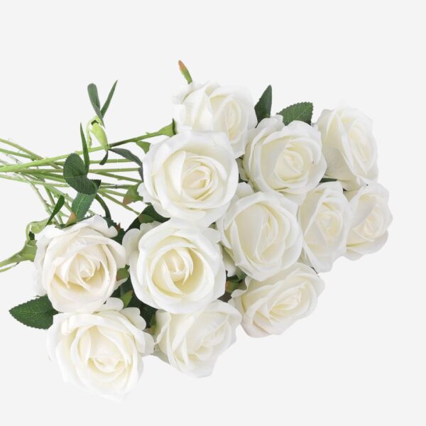 Artificial-White-roses