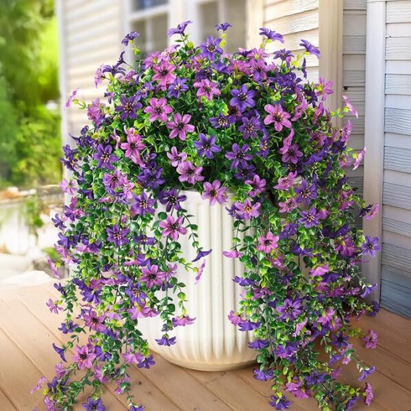 Artificial-hanging-Purple-daisies