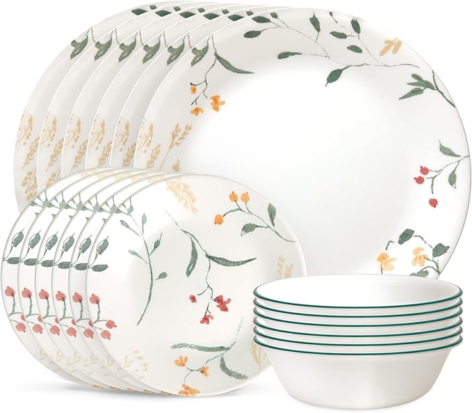 Corelle Vitrelle 18 Piece Glass Dinnerware Set