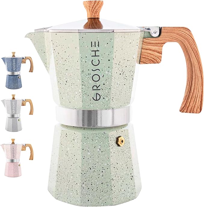 GROSCHE Milano Moka pot, Stovetop Espresso maker