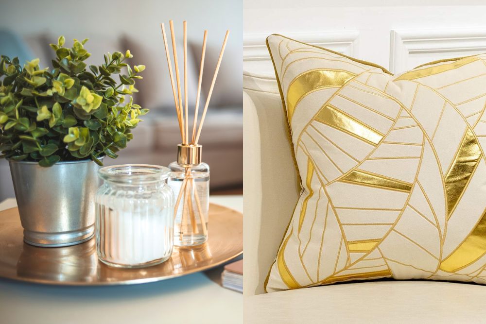 Gold Textiles & Decorative Accessories