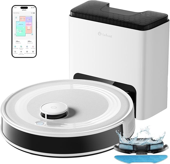 Lefent M2 Plus Robot Vacuum and Mop Combo