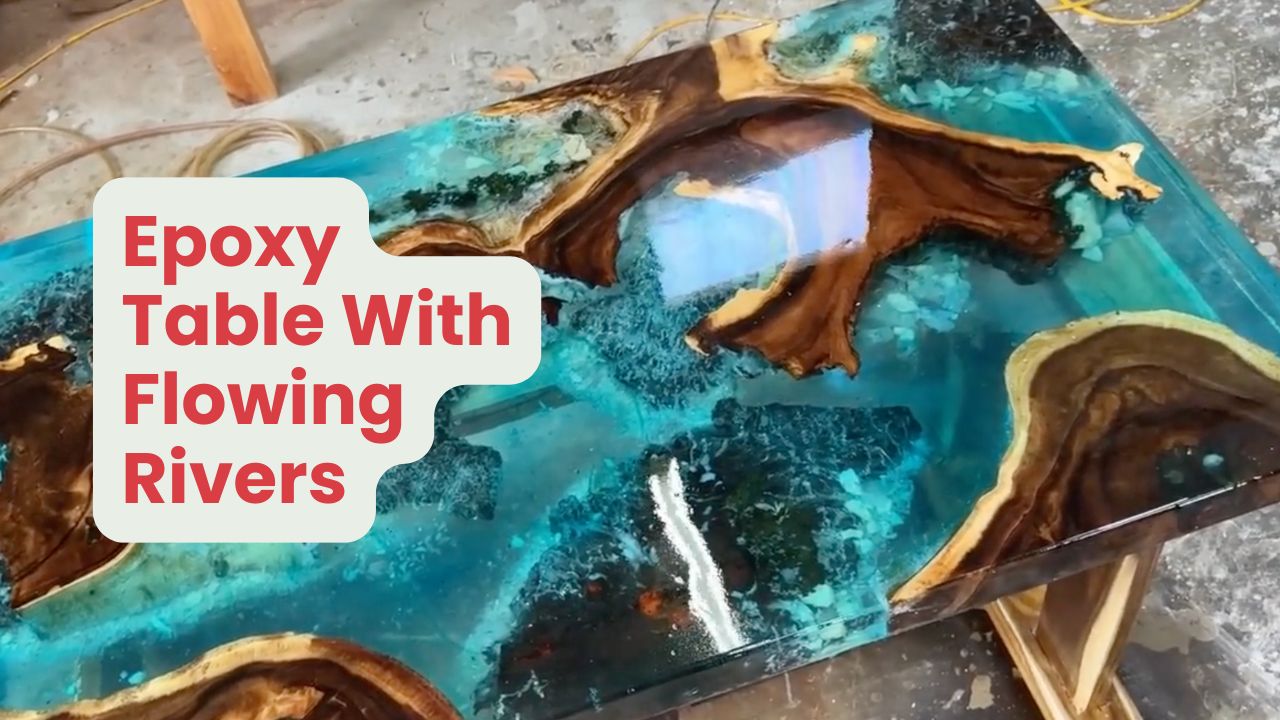 This Epoxy Table Has Flowing Rivers and Real Moss To Rock Your Dining Room