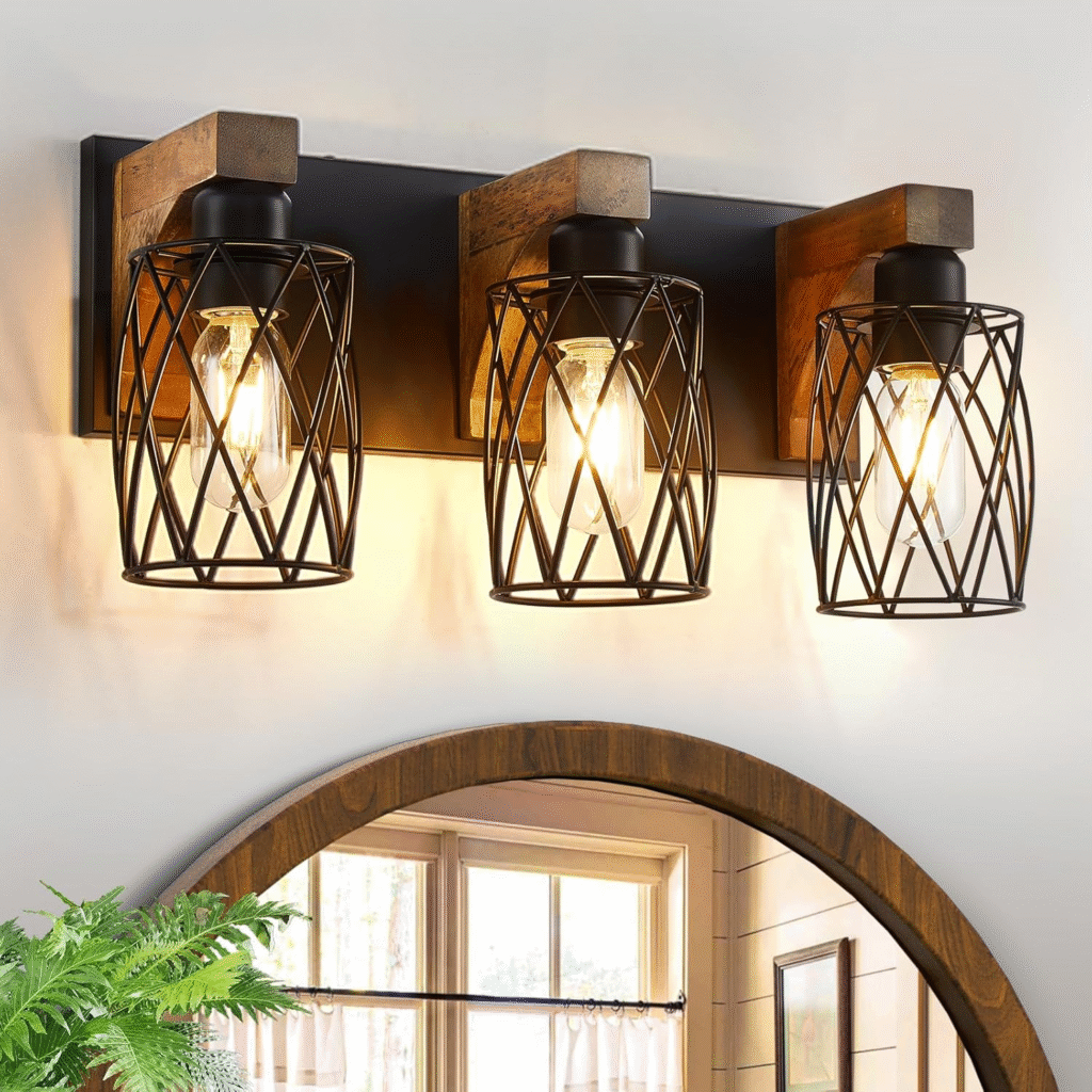 Metal Shade Bathroom Farmhouse Light