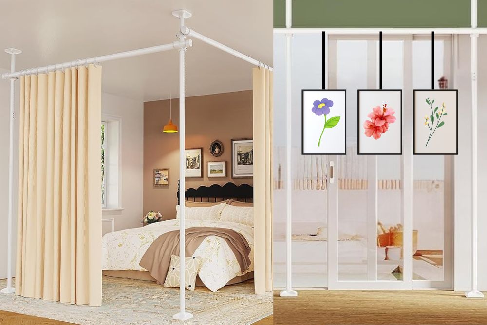 tension curtain rod