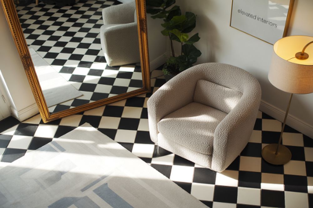 10 Designer Tricks to Make Black and White Floor Tiles Look Ultra Luxurious
