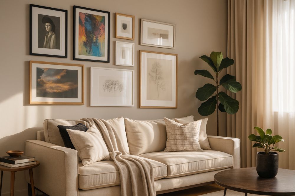 17 Art Gallery Wall Ideas That Decorate Blank Spaces Perfectly