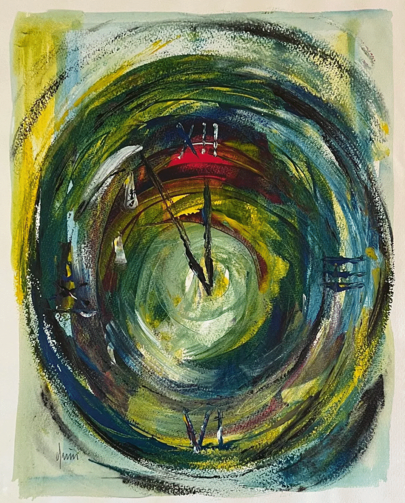 “Die Zeit” Abstract Art Painting by Nicola Quici