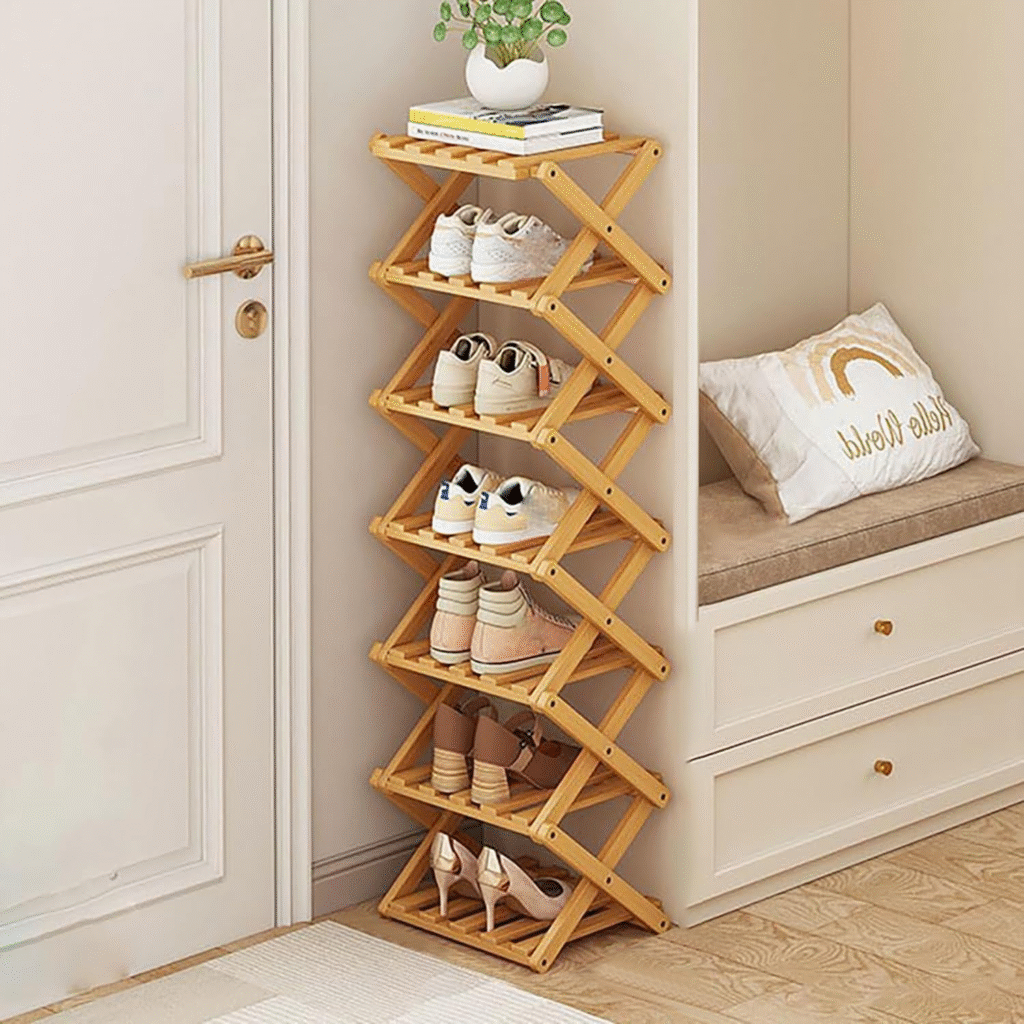 Portable Accordion Shoe Rack