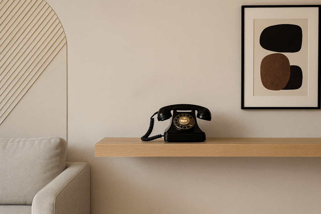 Display Vintage Collections on Floating Shelves and Plinths