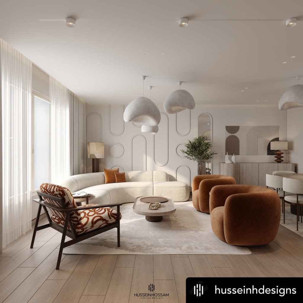 The Curved Comfort Zone Living Room Layout
