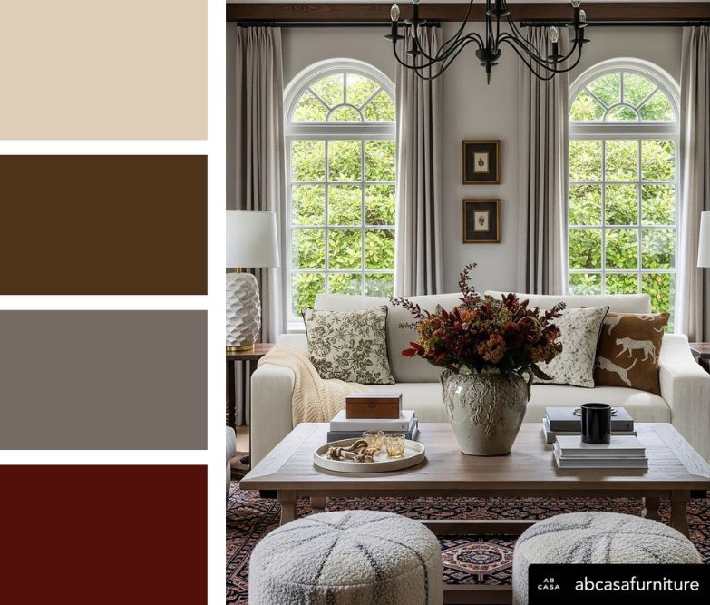 Classic Comfort: Cream and Grey