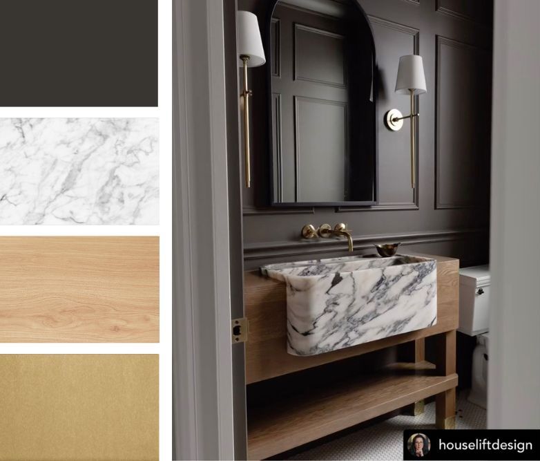 Sophisticated Elegance: Chocolate with Marble and Gold
