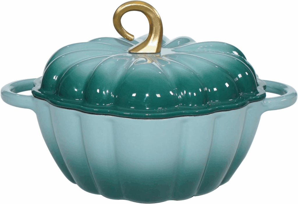 Glossy Pumpkin Dutch Oven