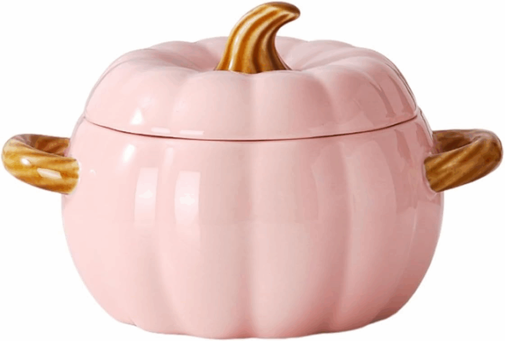 Everyday Whimsy Pink Pumpkin Bowl
