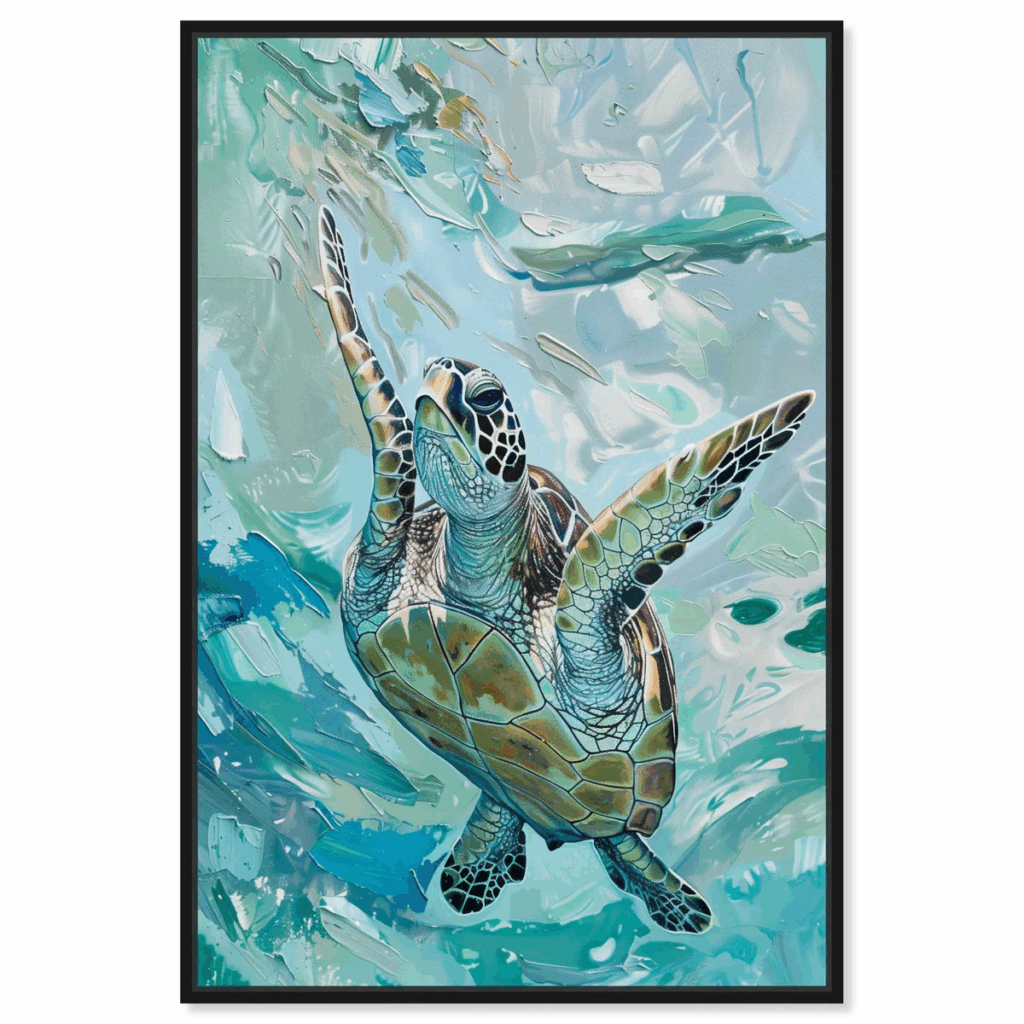 Turtle in Tropical Paradise