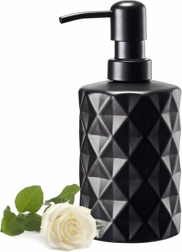 Matte Black Refillable Soap Dispensers
