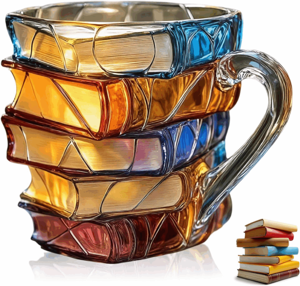 Hand-Painted Literary Coffee Mug