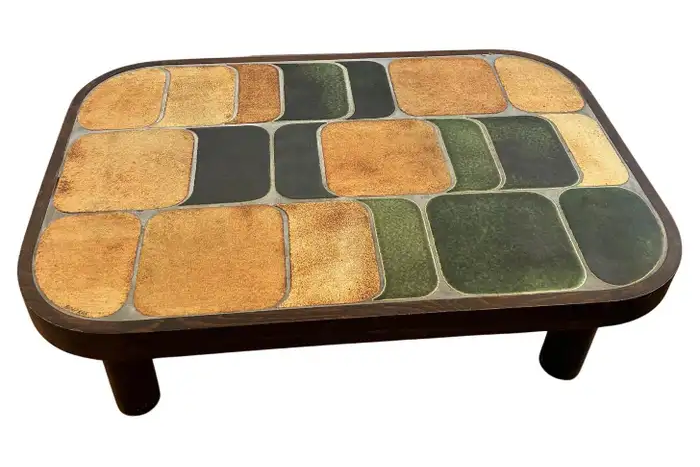 Ceramic coffee table "Shogun" by Roger Capron, France, 1960's