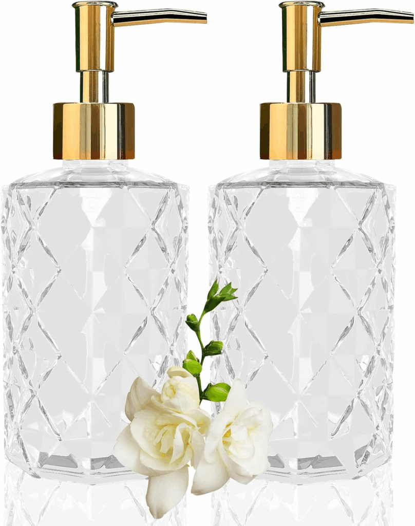 Clear Glass Bottles with Labels