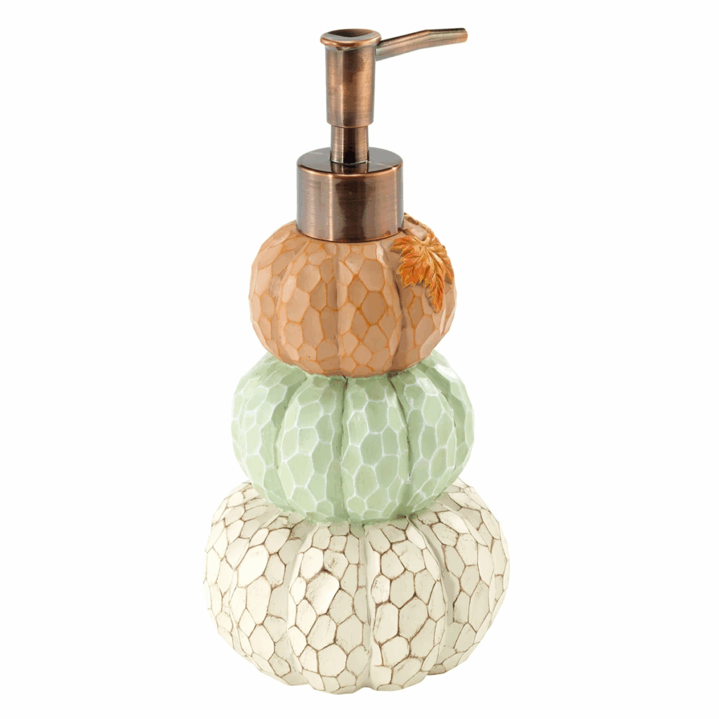 Stacked Textured Pumpkins