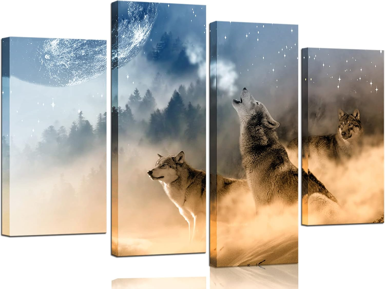 Wolves Howling at The Moon