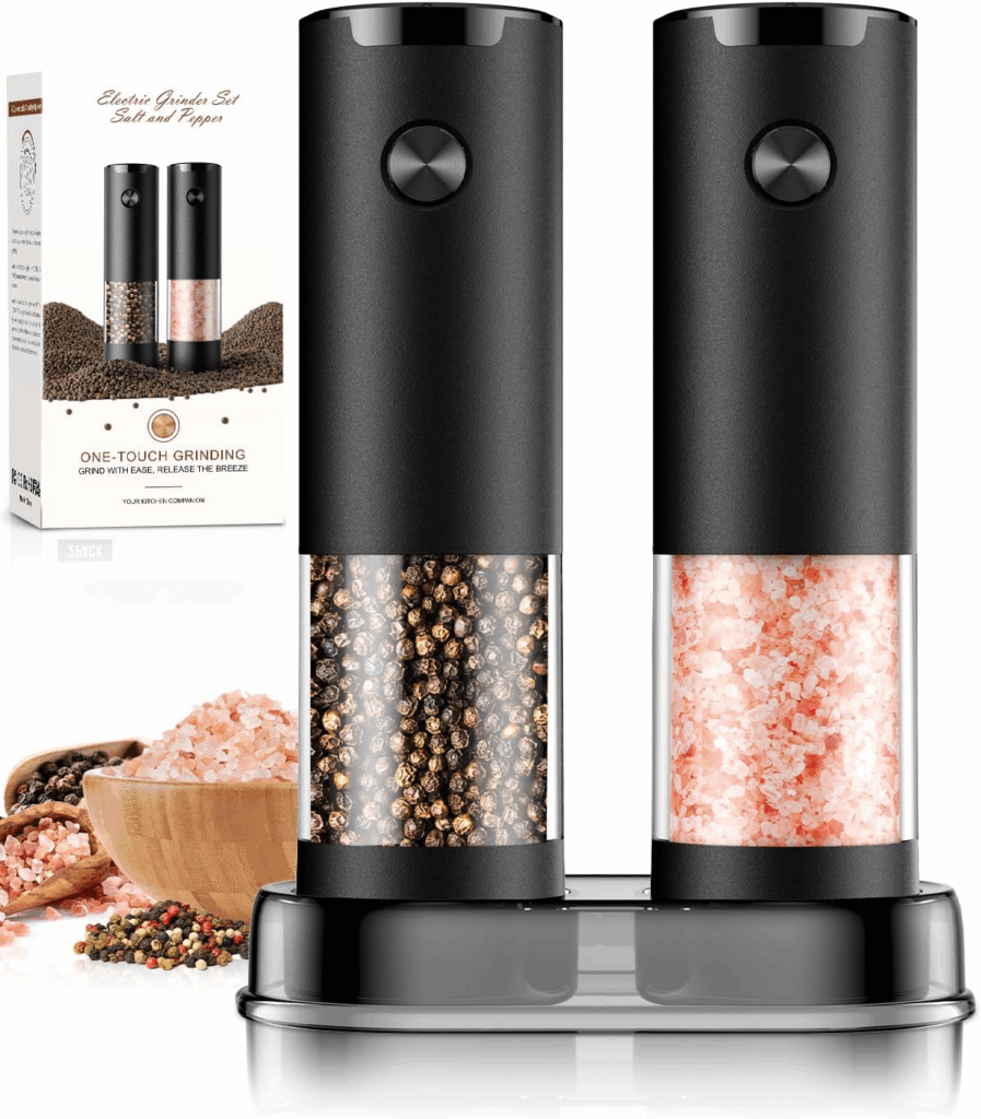 Electric Automatic Salt & Pepper Grinder Set