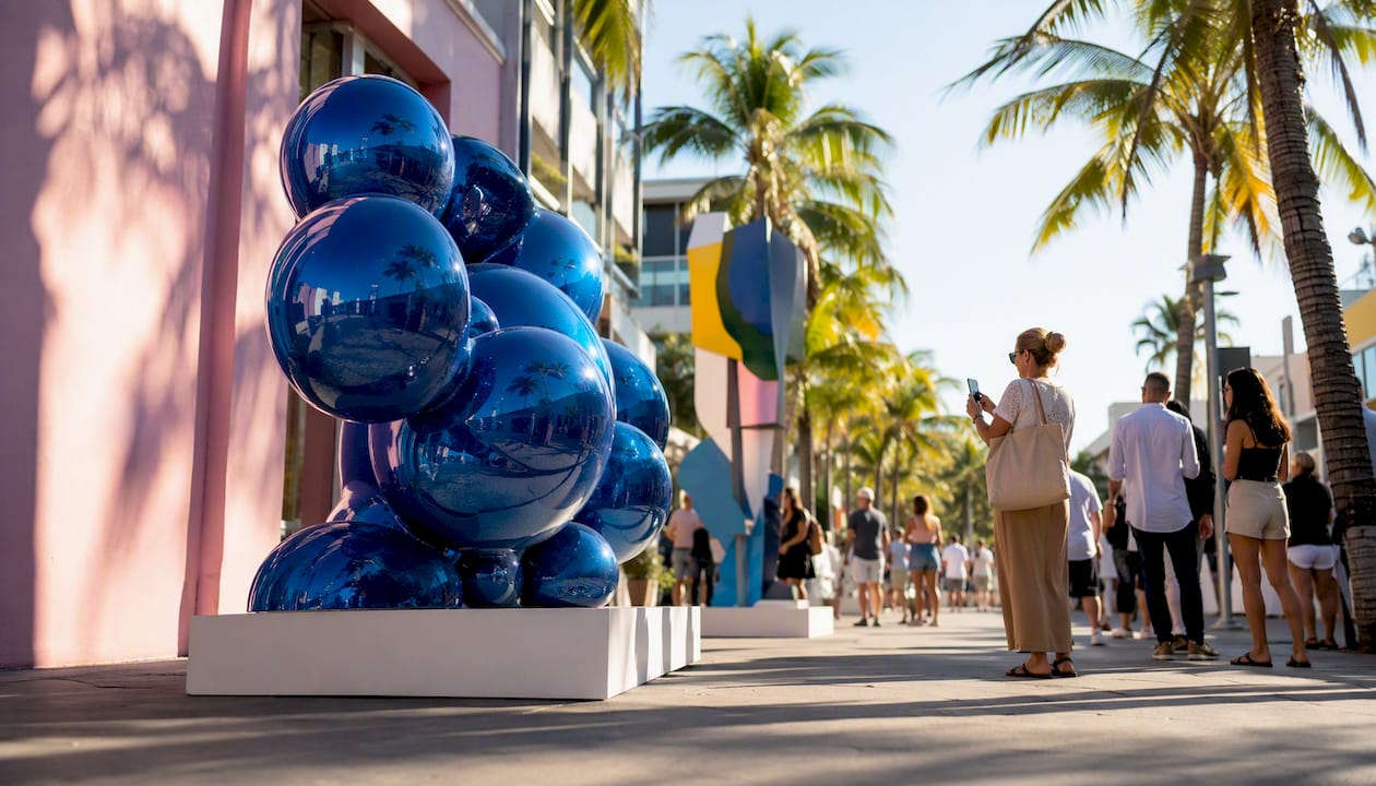 Outdoor art installations at Miami Art Week