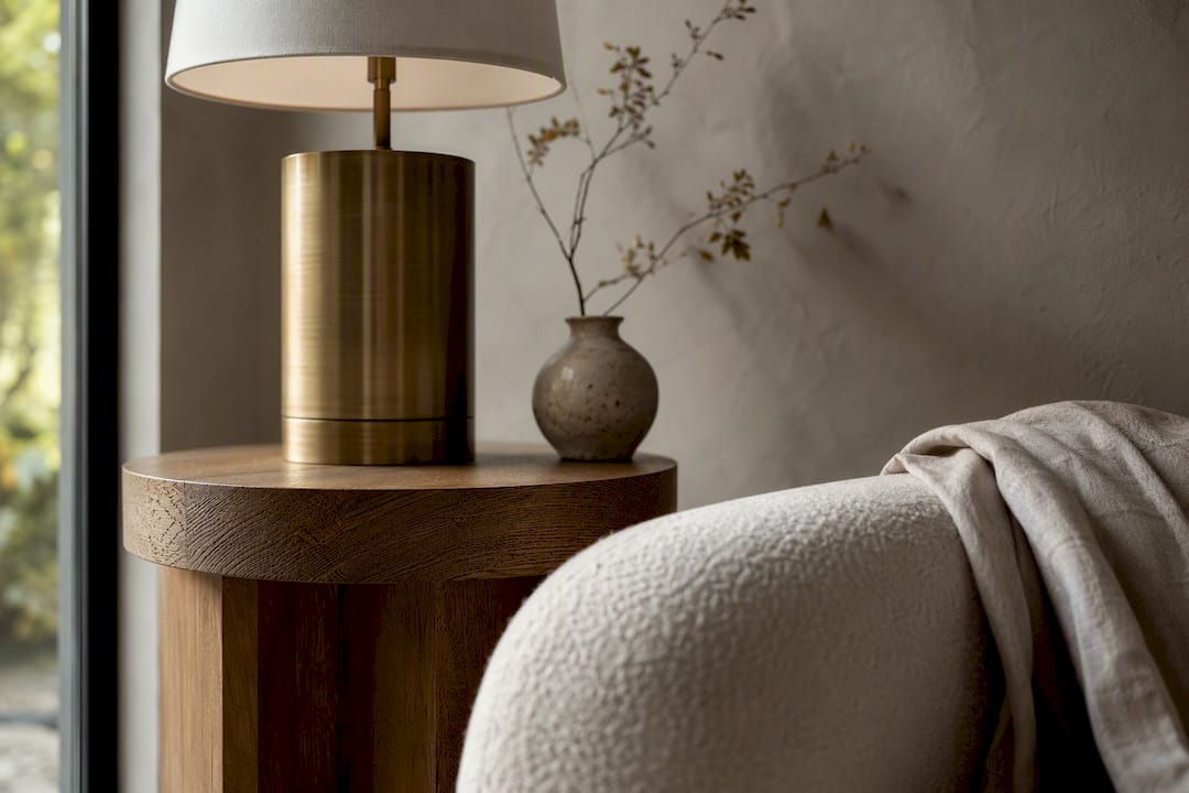 Quiet luxury textured home interior detail