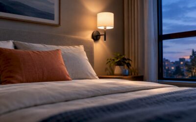 30–36 Inches Above the Mattress: Bedroom Sconce Height for Reading