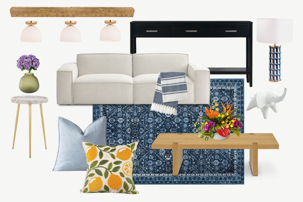 Seaside Serenity Styling for a Coastal Condo Living Room