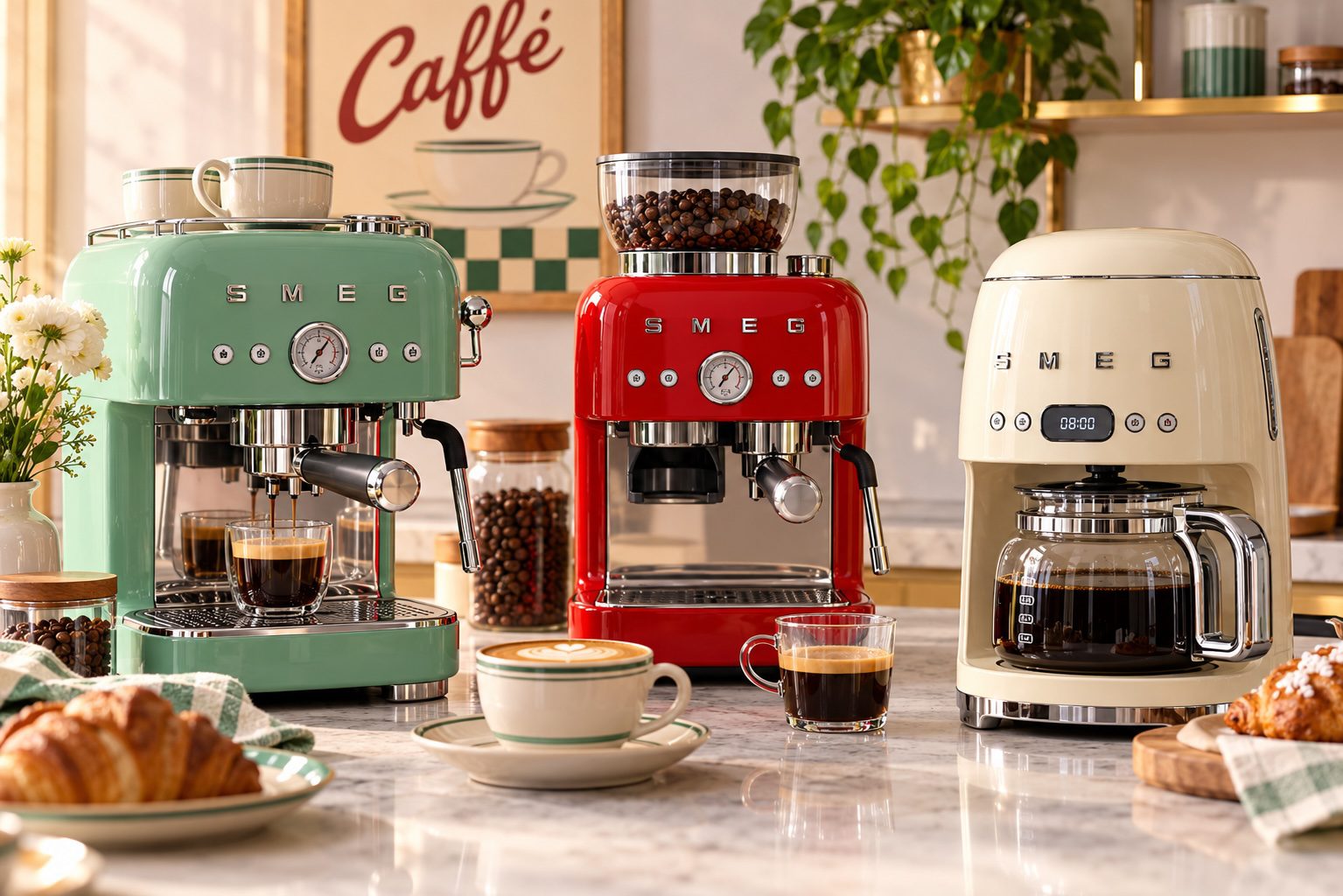 10 SMEG Coffee Makers For A 1950s Café At Home