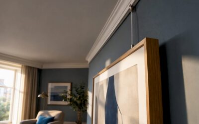 57 inch Rule: Hang From a Picture Rail Without New Holes