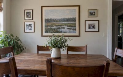 Dining Room Art Ideas: Personalize the Wall, Center Art at 57 Inches