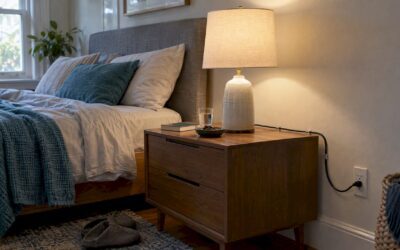 Bedside Lighting Ideas for 24 to 30 Inch Lamps and Safer Cords