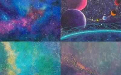 Kat Yew’s Galaxy Art Paintings Celebrate the Mystery of Outer Space